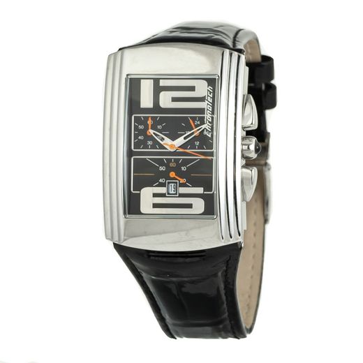 Rellotge Chronotech Home CT7018B-04 Pell Negre