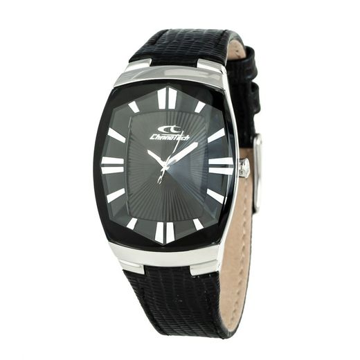 Relógio Masculino Chronotech CT7065M-02 Couro Preto