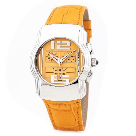 Chronotech Men's Watch CT7280M-07 Orange Leather