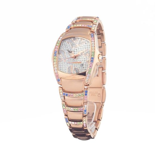Chronotech Women's Watch CT7896SS-73M Pink Steel