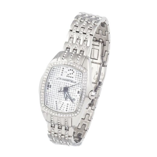 Montre femme Chronotech CT7930LS-39M en acier argenté