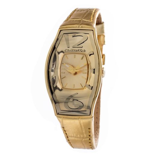 Relógio Feminino Chronotech CT7932L-65 Dourado em Couro