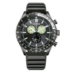 Reloj Citizen Hombre AT265-05E Acero Negro Cronógrafo Eco Drive