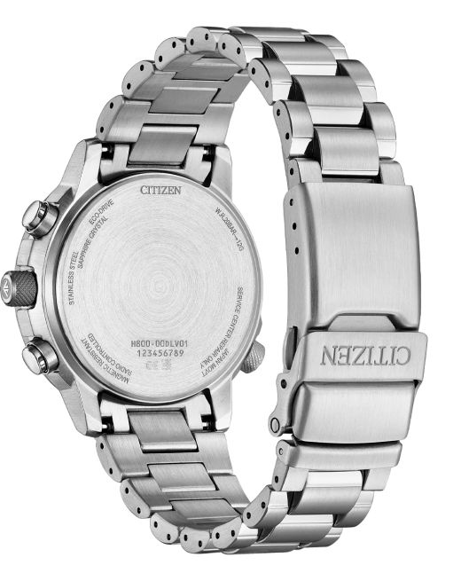 Reloj Citizen Hombre AT8300-58E Promaster Skyhawk Eco-Drive Analógico-Digital Plateado Bicolor Negro