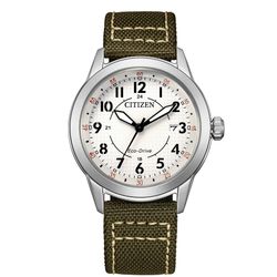 Reloj Citizen Hombre AW1870-8A Nylon Marrón Acero Eco Drive