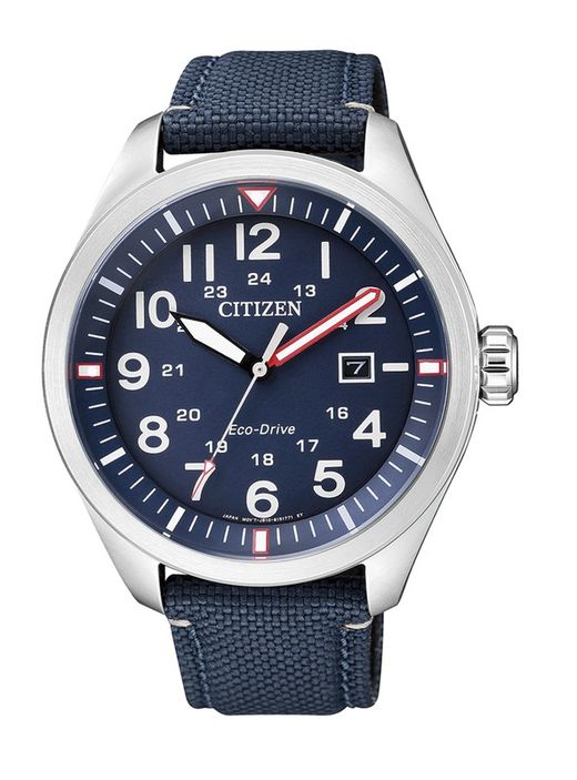 Relógio Citizen Masculino AW5000-16L Azul Couro