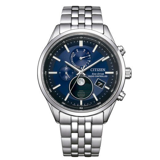 Reloj Citizen Hombre BY1030-50L Radio Controlled Moonphase Eco-Drive Acero