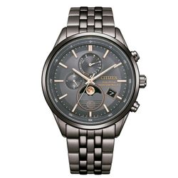 Reloj Citizen Hombre BY1037-51H Radio Controlled Moonphase Eco-Drive Acero Negro