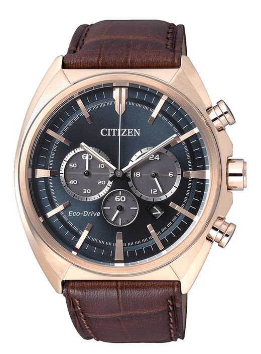 Citizen herreur CA4283-04L Brunt læder