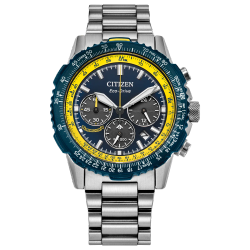 Reloj Citizen Hombre CA4667-53L Promaster Navihawk Eco-Drive Analógico Plateado Bicolor Azul