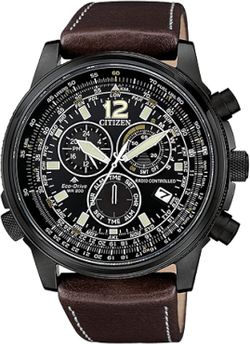 Reloj Citizen Hombre CB5865-15E Acero Negro Analógico Pilot E660 Eco-Drive