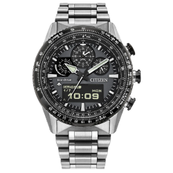 Reloj Citizen Hombre JV2006-55H Promaster Skyhawk Eco-Drive Analógico-Digital Plateado Bicolor Negro