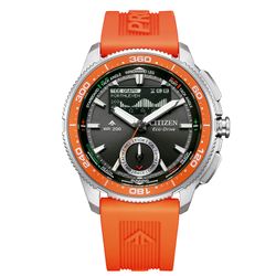 Reloj Citizen Hombre JV3000-13E Wave Tracker Sport Naranja Acero Eco-Drive