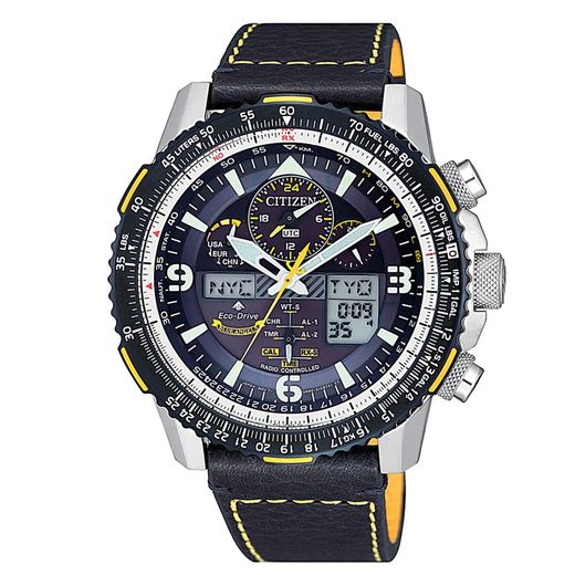 Citizen herreur JY8078-01L blåt læder