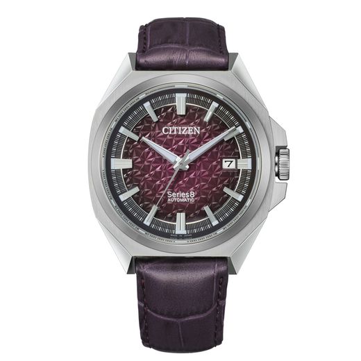Reloj Citizen Hombre NB6050-19W Series 8 Edición Limitada Piel Burdeos Acero Automático