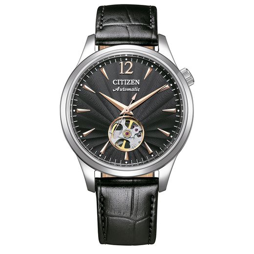 Reloj Citizen Hombre NH9131-14E Piel Negra Acero Automático