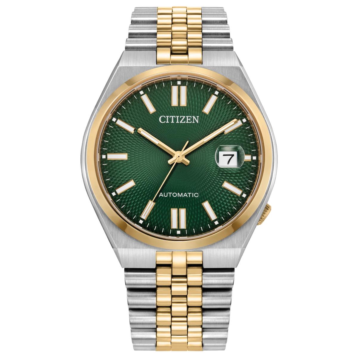Reloj Citizen Hombre NK0024-54X Plateado Bicolor Dorado Automático