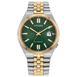 Reloj Citizen Hombre NK0024-54X Plateado Bicolor Dorado Automático Tsuyosa 60 40mm