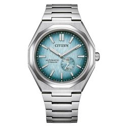 Reloj Citizen Hombre NK5020-58L Titanio Automático 8322 Zenshin 60 Plateado Bicolor Azul