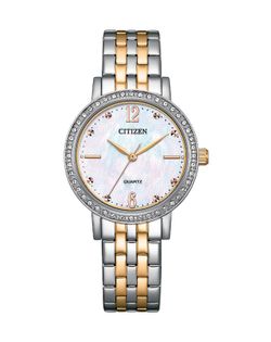 Reloj Citizen Mujer EL3106-59D Acero Bicolor Rosa Circonitas
