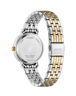 Relógio Citizen Feminino EL3106-59D Aço Bicolor Rosa Zircônia