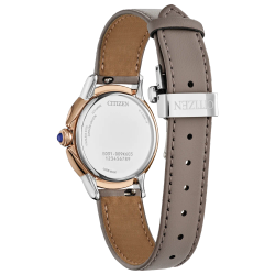 Reloj Citizen Mujer EM1166-01Z Piel ECO-PET Acero Eco-Drive Analógico Plateado Bicolor Rose