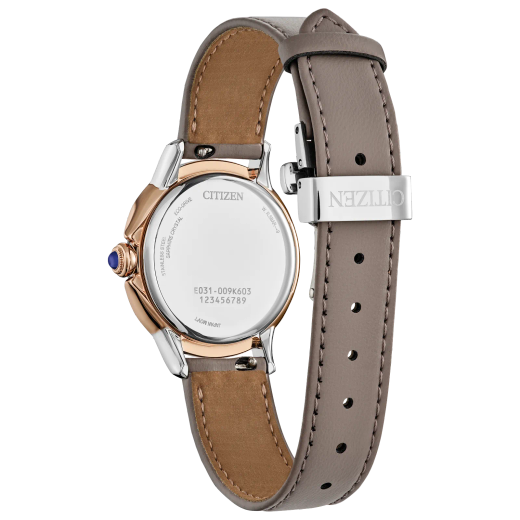 Reloj Citizen Mujer EM1166-01Z Piel ECO-PET Acero Eco-Drive Analógico Plateado Bicolor Rose