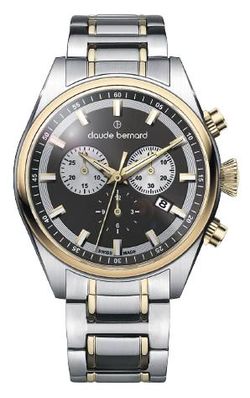 Reloj Claude Bernard Hombre 10259 357JM GAID Swiss Made Cronógrafo Acero Bicolor Dorado Analógico