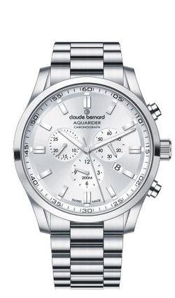 Reloj Claude Bernard Hombre 10262 3M AIN Swiss Made Cronógrafo Acero Analógico
