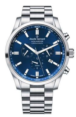 Reloj Claude Bernard Hombre 10262 3M BUIN Swiss Made Cronógrafo Acero Analógico