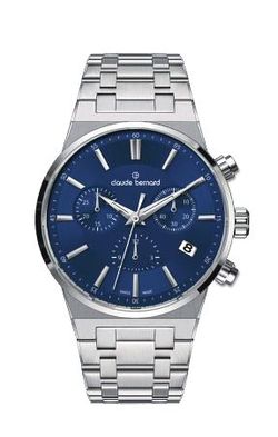 Reloj Claude Bernard Hombre 10265 3M BUIN Swiss Made Cronógrafo Acero Analógico