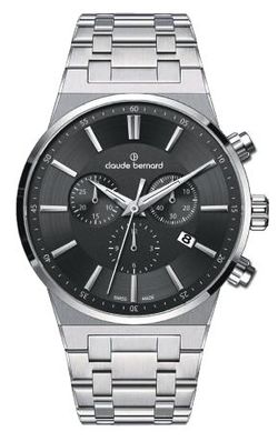 Reloj Claude Bernard Hombre 10265 3M NIN Swiss Made Cronógrafo Acero Analógico
