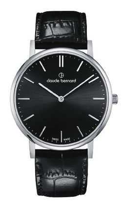Reloj Claude Bernard Hombre 20219 3 NIN Swiss Made Piel Negra Acero Analógico