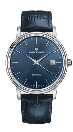 Reloj Claude Bernard Hombre 53007 3 BUIN Swiss Made Piel Negra Acero Analógico