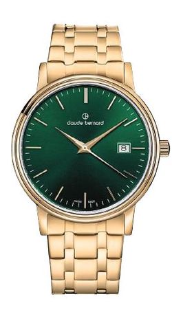 Reloj Claude Bernard Hombre 53007 37JM VID Swiss Made Acero Dorado Analógico