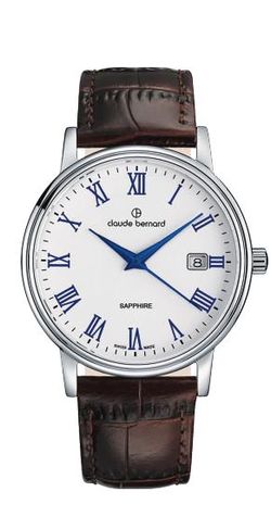 Reloj Claude Bernard Hombre 53009 3 ARBUN Swiss Made Piel Marrón Acero Analógico