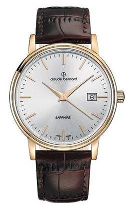 Reloj Claude Bernard Hombre 53009 37J AID Swiss Made Piel Marrón Acero Dorado Analógico