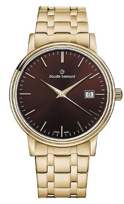Reloj Claude Bernard Hombre 53009 37JM BRID Swiss Made Acero Dorado Analógico
