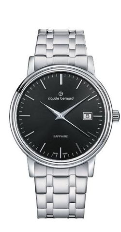 Reloj Claude Bernard Hombre 53009 3M NIN Swiss Made Acero Analógico