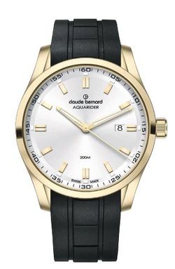 Reloj Claude Bernard Hombre 53028 37JCA AID Swiss Made Sport Negro Acero Dorado Analógico