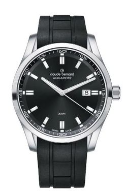 Reloj Claude Bernard Hombre 53028 3CA NIN Swiss Made Sport Negro Acero Analógico
