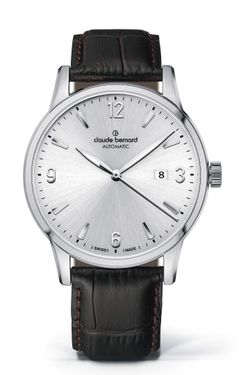 Reloj Claude Bernard Hombre 80091 3 AINN Piel Negra Acero Automático
