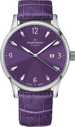 Reloj Claude Bernard Hombre 80091 3 VION Piel Morada Acero Automático