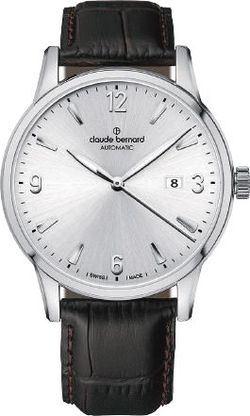 Reloj Claude Bernard Hombre 80102 3 AIN Piel Negra Acero Automático