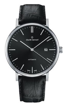 Reloj Claude Bernard Hombre 80102 3 NIN Piel Negra Acero Automático