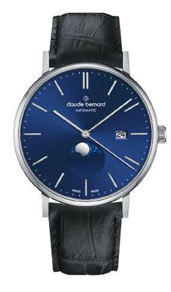 Reloj Claude Bernard Hombre 80501 3 BUIN Piel Negra Acero Automático