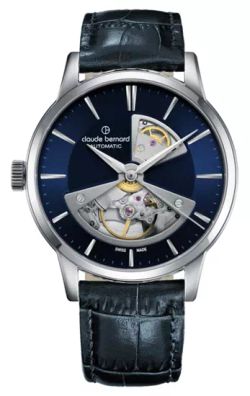 Reloj Claude Bernard Hombre 85017 3 BUIN2 Swiss Made Piel Negra Acero Automático