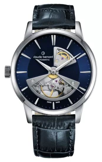 Reloj Claude Bernard Hombre 85017 3 BUIN2 Swiss Made Piel Negra Acero Automático