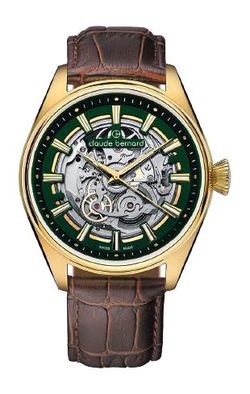 Reloj Claude Bernard Hombre 85309 37JC VID Piel Marrón Acero Dorado Automático