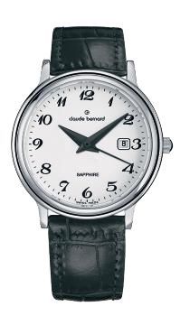 Reloj Claude Bernard Infantil 54005 3 BR Piel Negra Acero Analógico